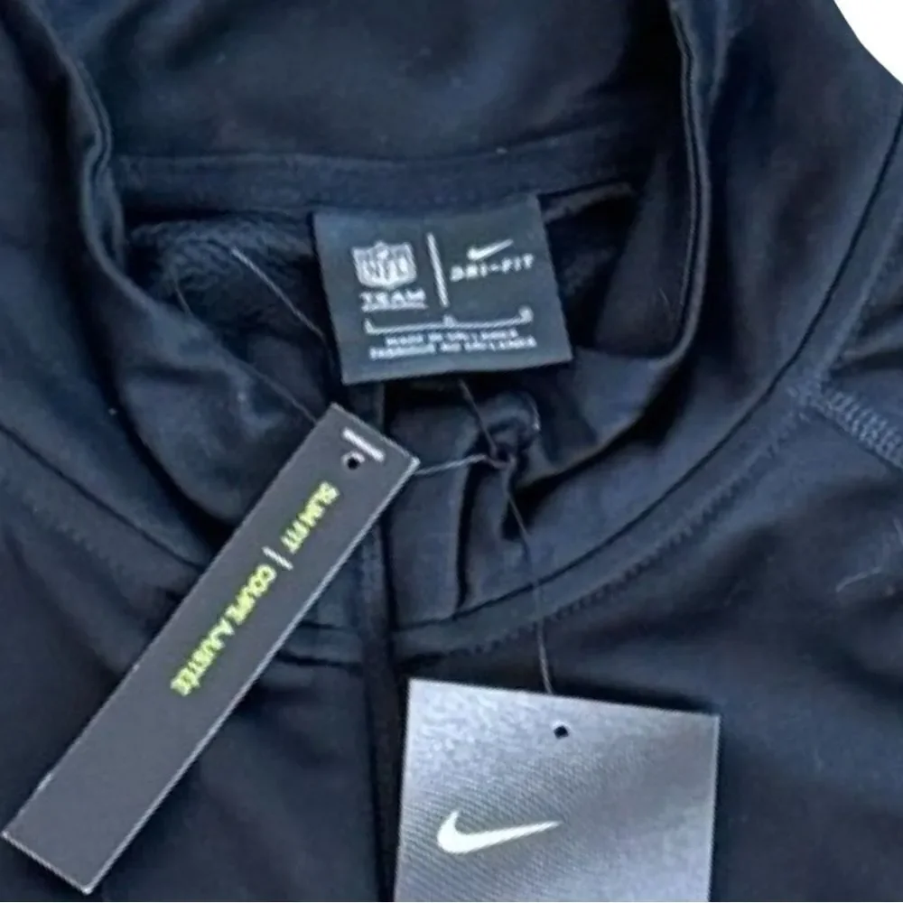 Pittsburgh Steelers NFL Women’s Nike Quarter-Zip Top Black Size Large NWT